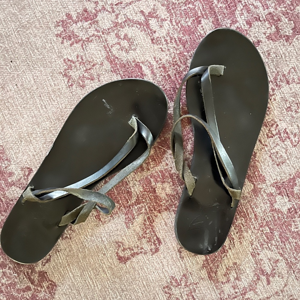 Ancient Greek Leather Flip Flop Sandals